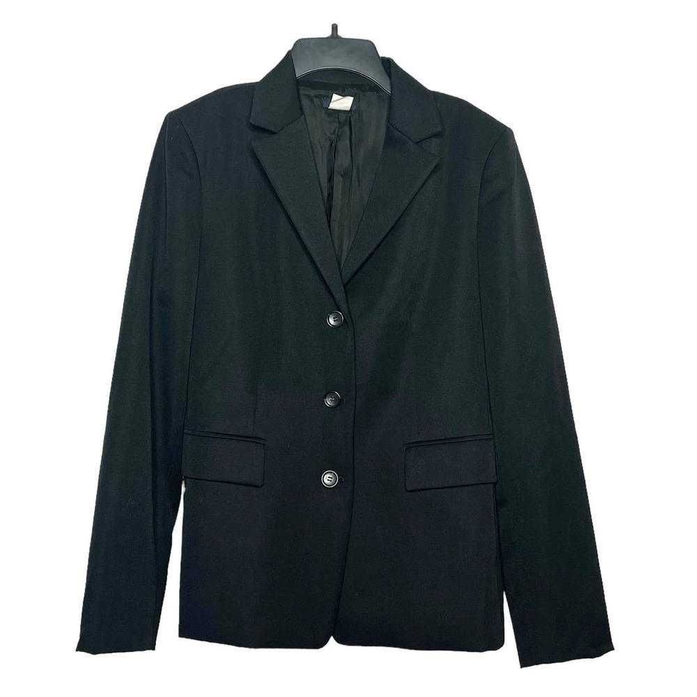 J. Crew 100% Wool Made in Japan Black Blazer Jacket Size 10